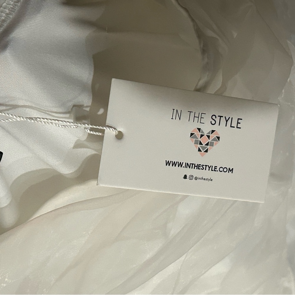 White dress .Worn once size 14 sized small so really a women’s 10.